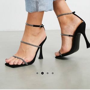 ASOS DESIGN RHINESTONE HEELS